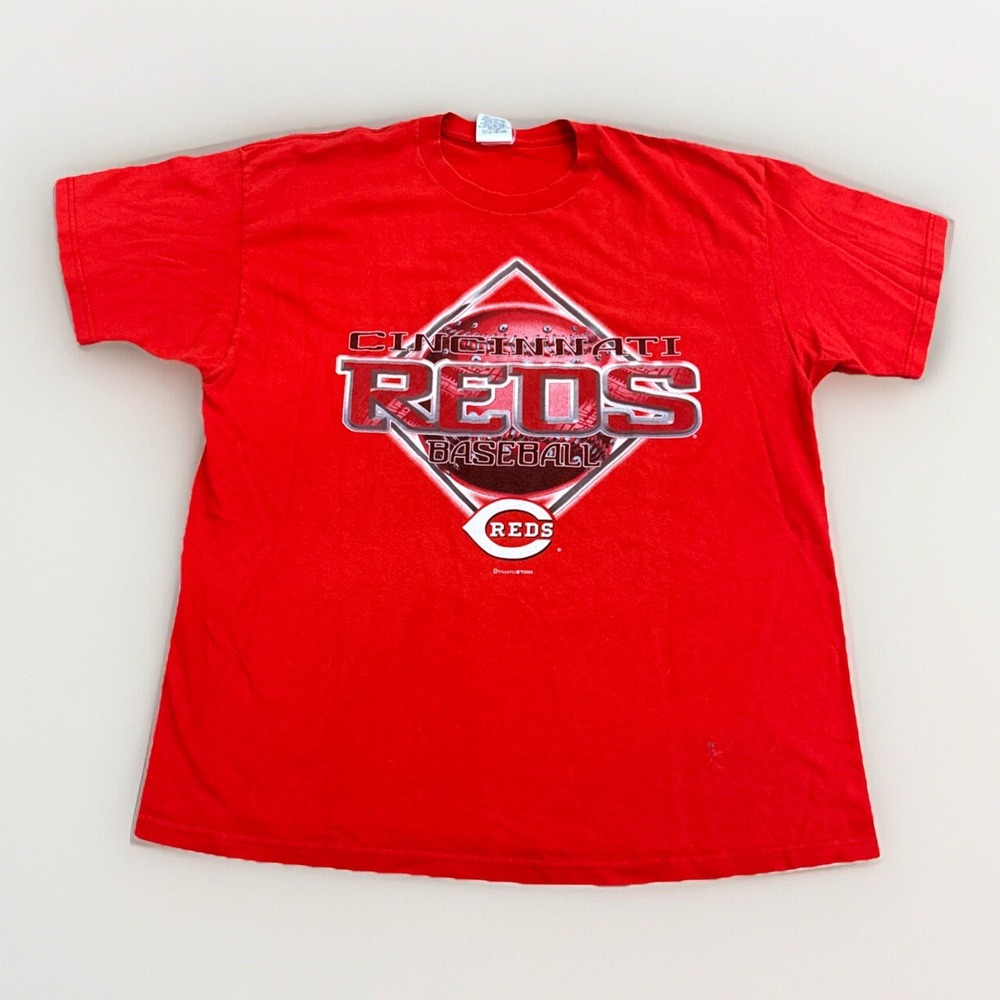Cincinnati Reds Shirt Mens XXL Dynasty‎ Y2K Vintage Baseball MLB